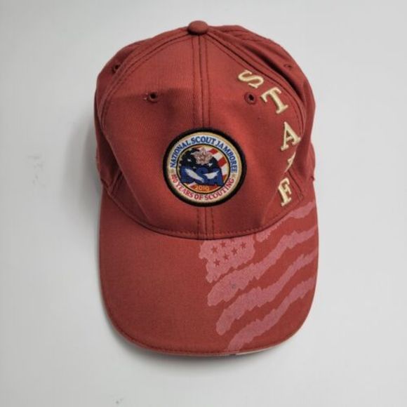 National Scout Jamboree 2010 Staff Strapback Rust Red Boyscout Licensed Cap Hat‎ - Picture 1 of 8